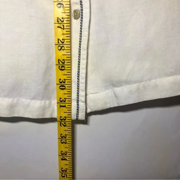 Avenue sleeveless white top with double black stitching details, size 26/28. - Picture 6 of 10